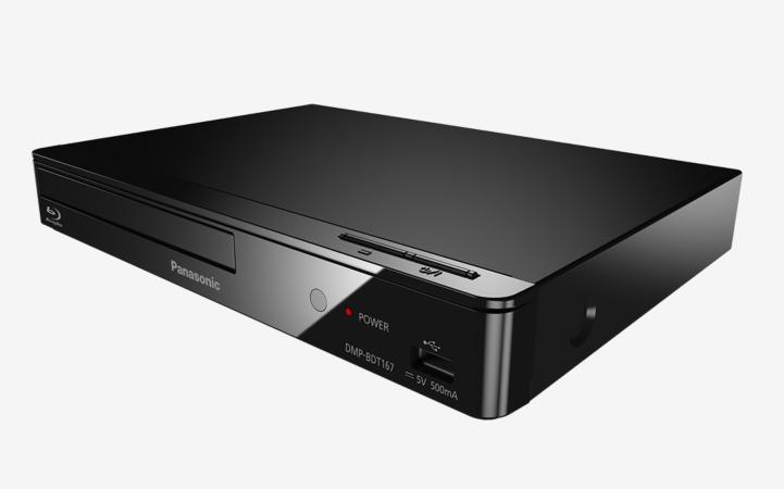 Vaizdo grotuvas „Panasonic Blu-ray“ diskų grotuvas DMP-BDT167EG, Xvid, MKV, MP4, FLAC, MP3, AAC, ALAC, DSD, „Wi-Fi“, USB jungtis