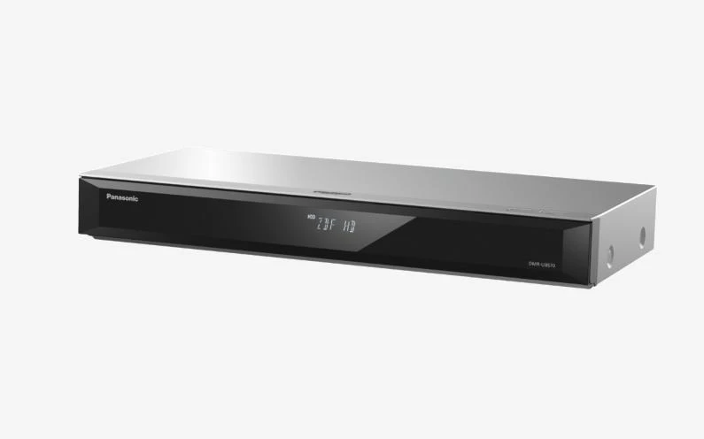 Vaizdo grotuvas Panasonic DMR-UBS70EGS UHD Blu-ray įrašymo įrenginys 500 GB HDD 2x DVB-S imtuvas Sidabrinė