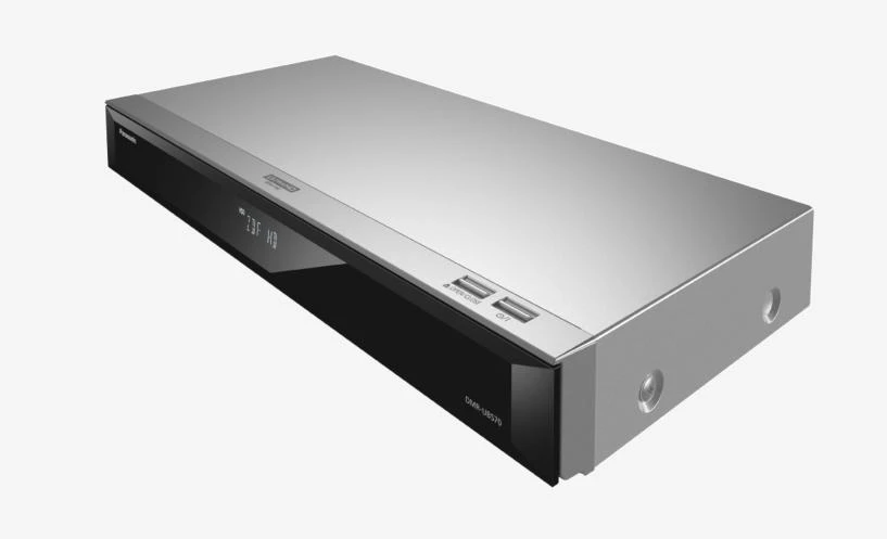 Vaizdo grotuvas Panasonic DMR-UBS70EGS UHD Blu-ray įrašymo įrenginys 500 GB HDD 2x DVB-S imtuvas Sidabrinė