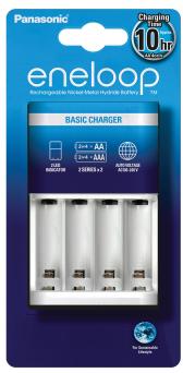 Panasonic eneloop Basic baterijų įkroviklis 2 arba 4 AA/AAA