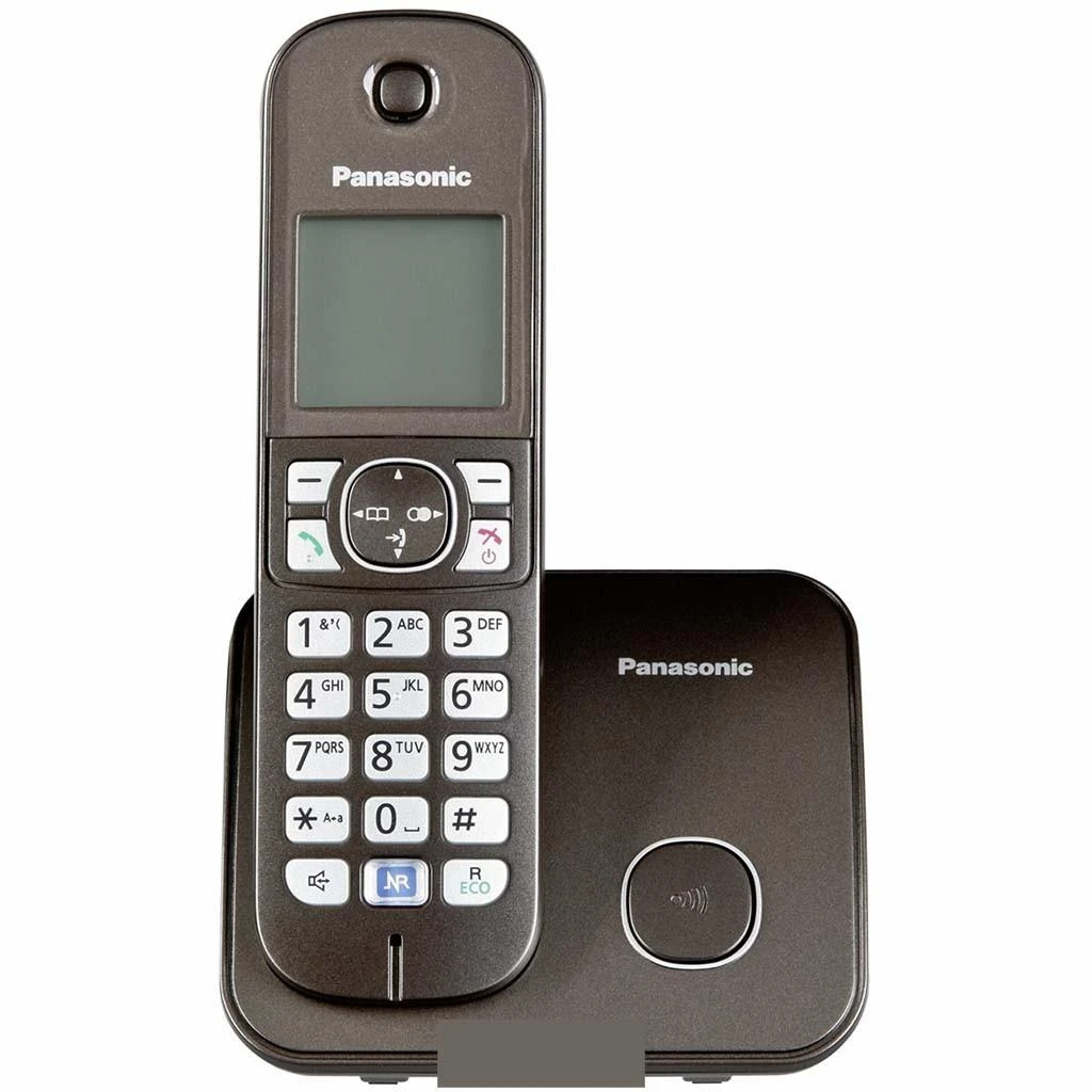 Fiksuotojo ryšio telefonas Panasonic rudas