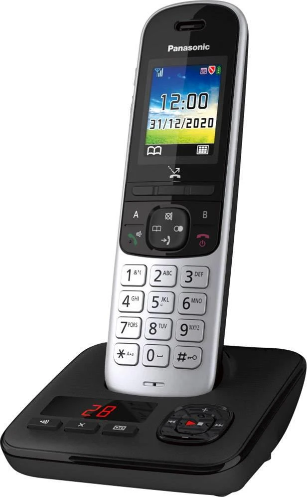 Panasonic belaidis telefonas su AB KX-TGH720GS - juodas