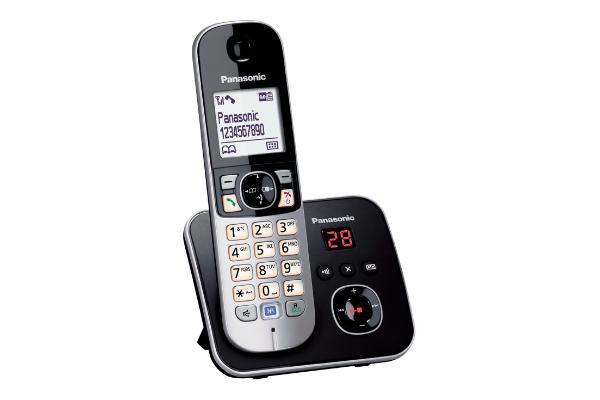 Fiksuotas telefonas Panasonic KX- TG6821PDB Juodieji ir sidabriniai