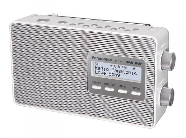 Panasonic RF-D10EG nešiojamas DAB radijas 2 vatai sidabrinis