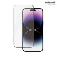 Panzer Glass PREMIUM TEMPERED biometrinio stiklo ekrano apsauga pilnas dangtelis iPhone 2022 6.7'' Pro Max UWF wA AB (Juodas)