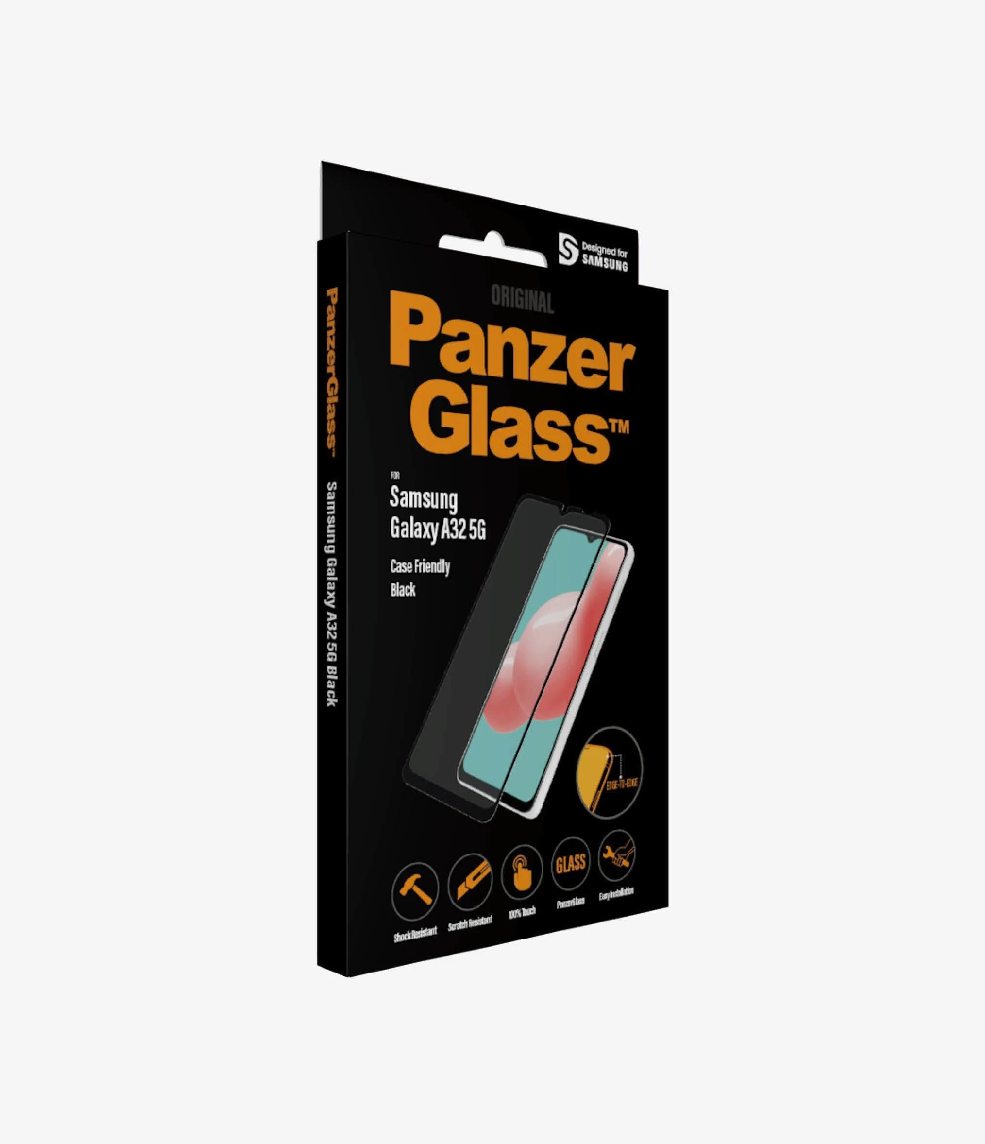 Panzer Glass PanzerGlass | Tinka dėklui ekrano apsauga | 7252 | Samsung | Galaxy A32 5G | Juodas/Skaidrus