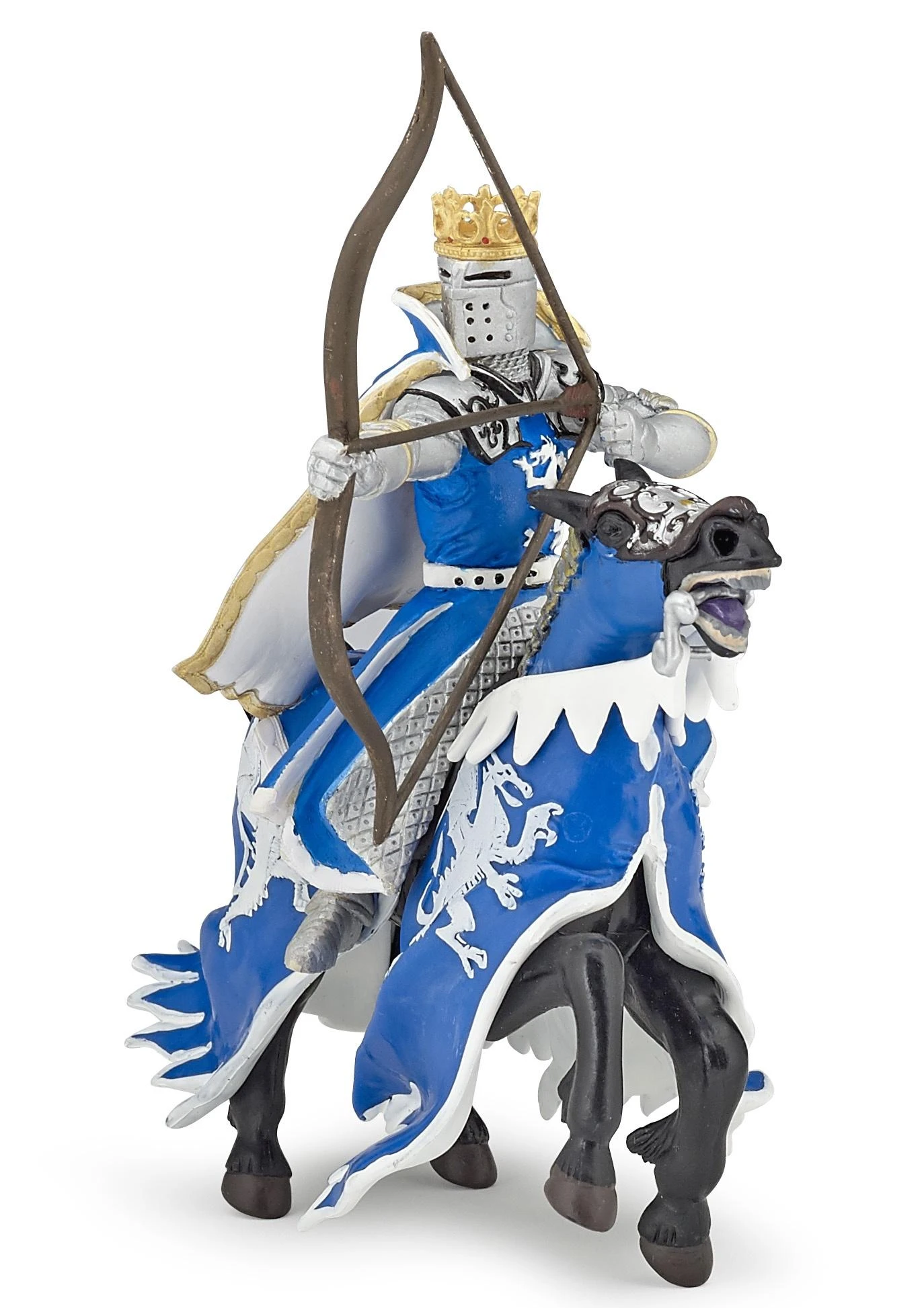 Figūrėlė Papo Dragon King mėlyna su lankeliu