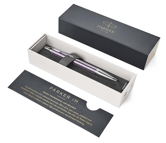 Parker Im Premium rašiklis, violetinis, mėlynas rašalas