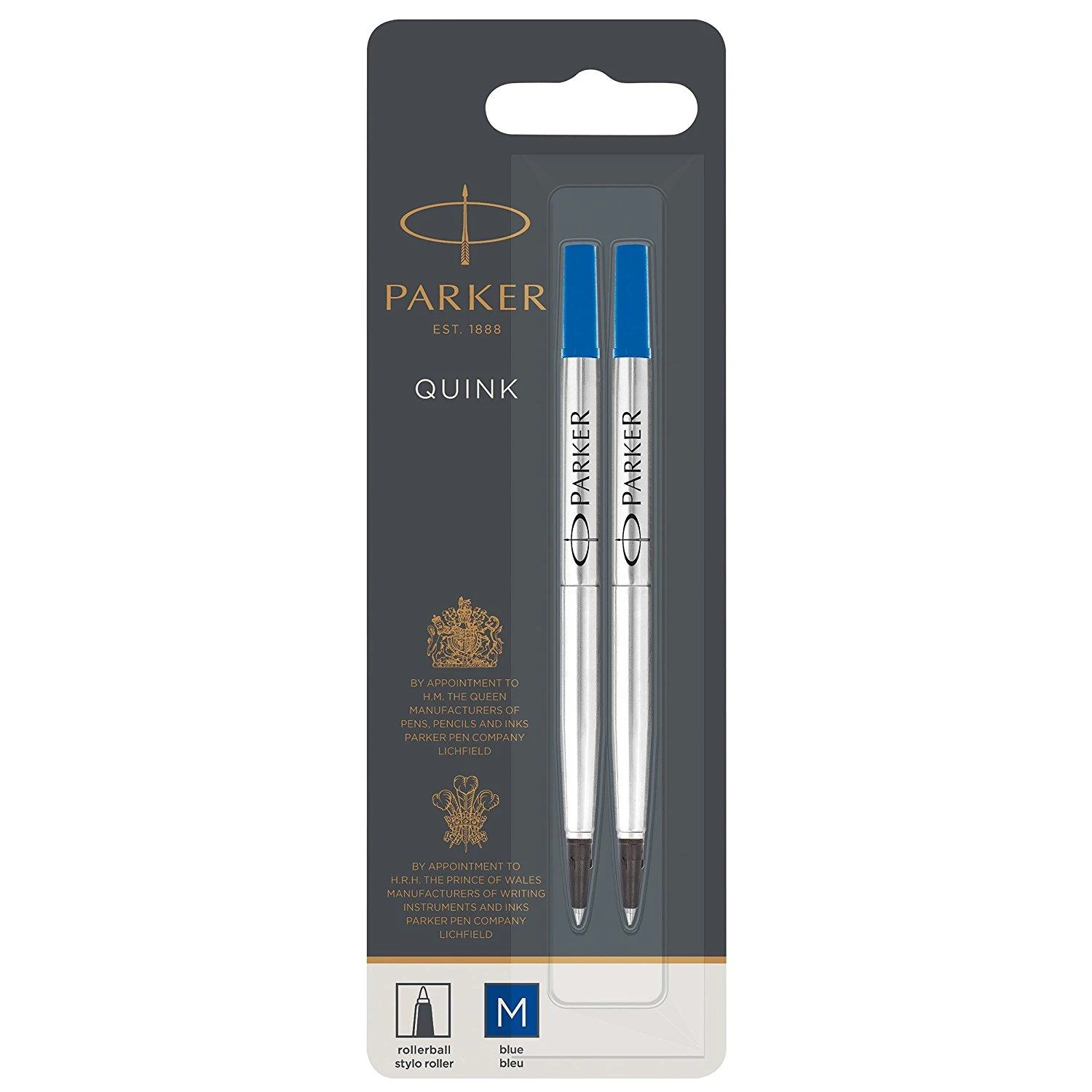 Parker Rollerballmine M Blau 2er Blister (1950327)