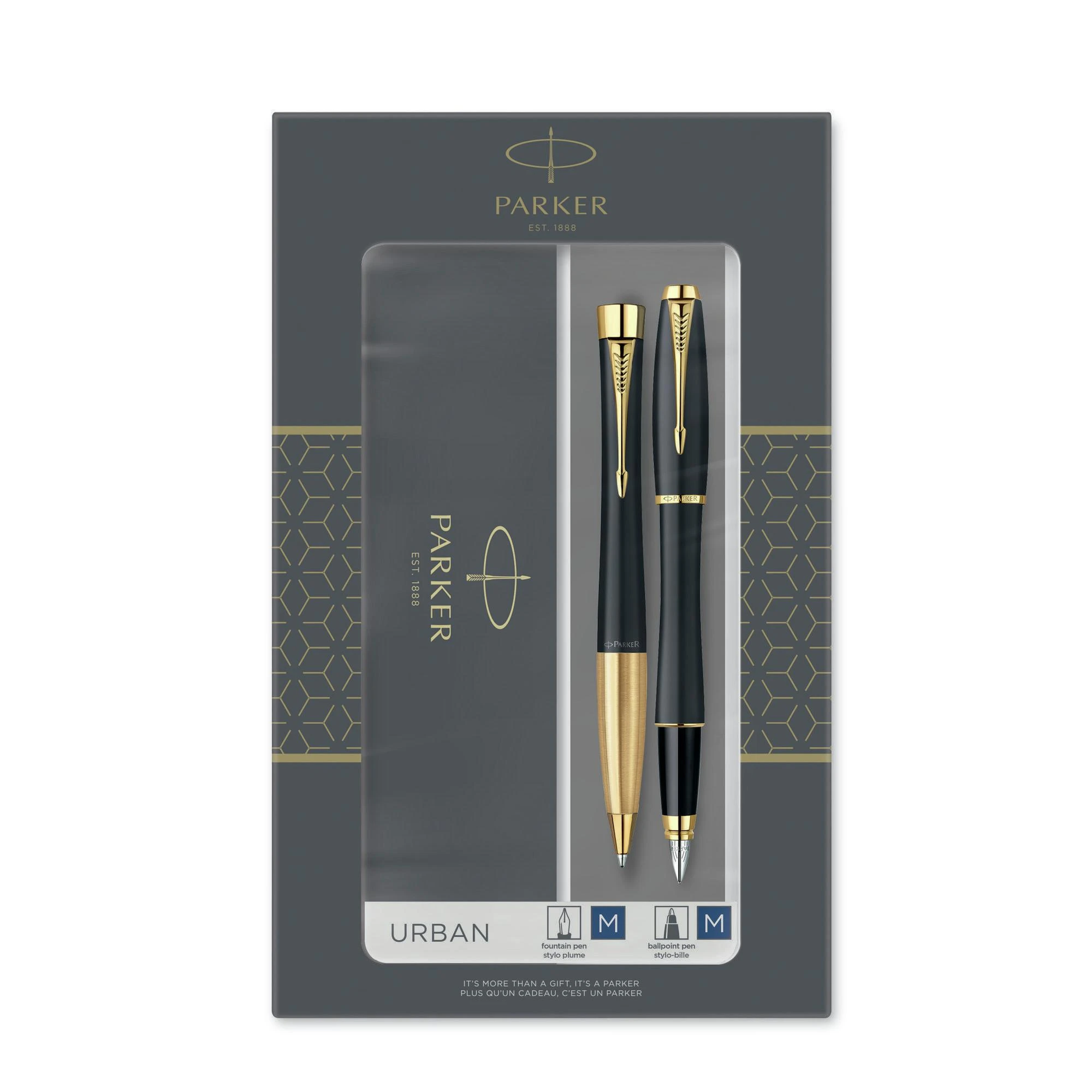 Parker Rinkinys: Plunksnakotis + tušinukas Urban Juodas GT - 2093381