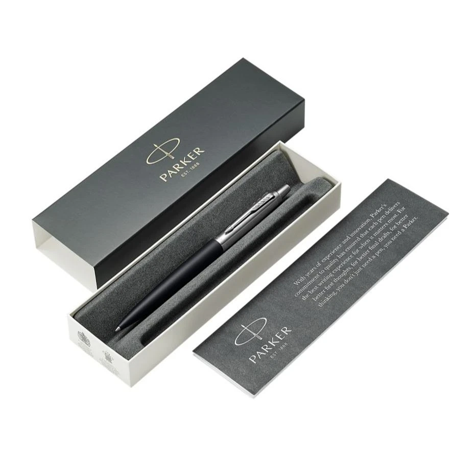 Automatinis tušinukas Parker Jotter XL Matte Juodas CT Medium Mėlyna