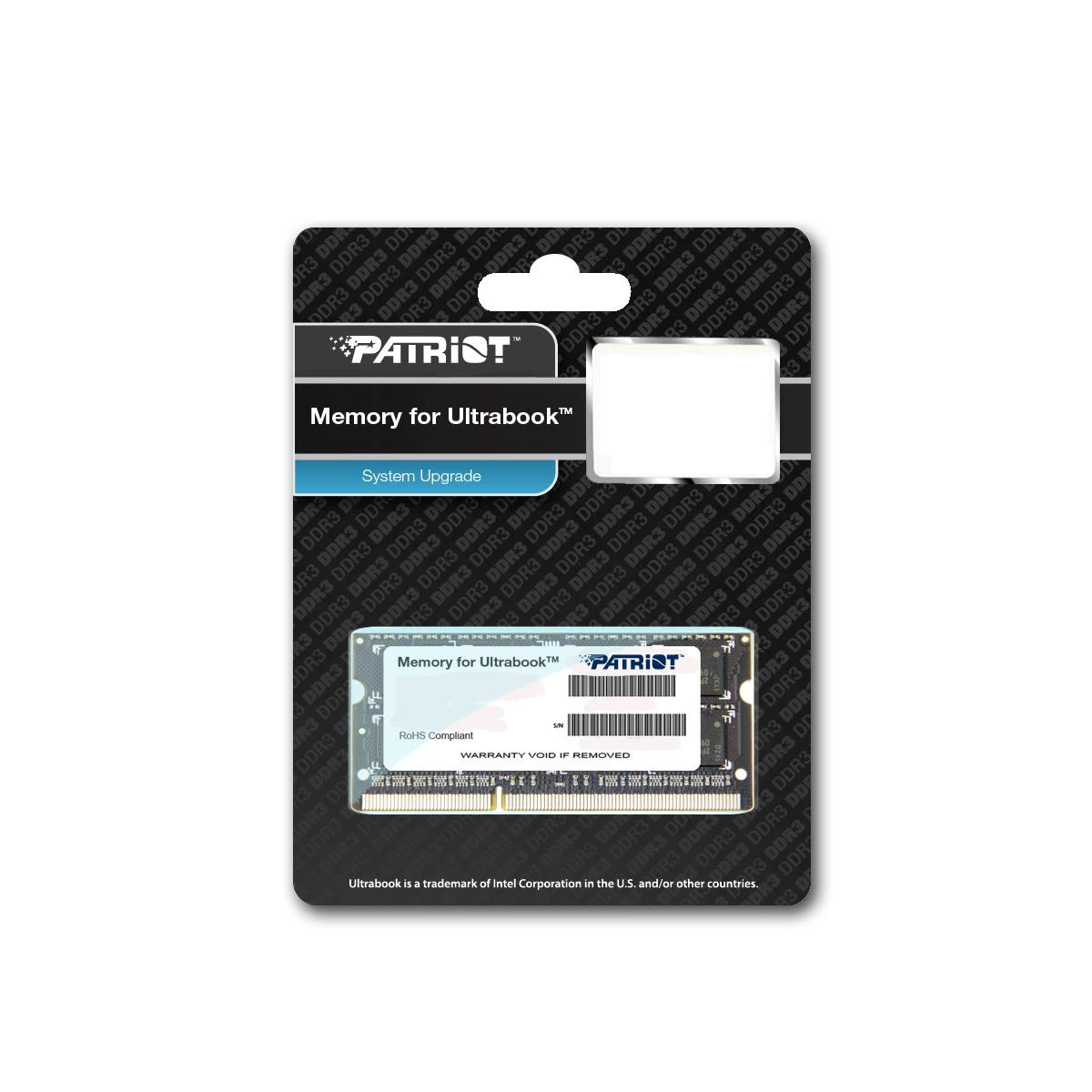 Patriot 4GB DDR3 SODIMM atmintis pakuotėje