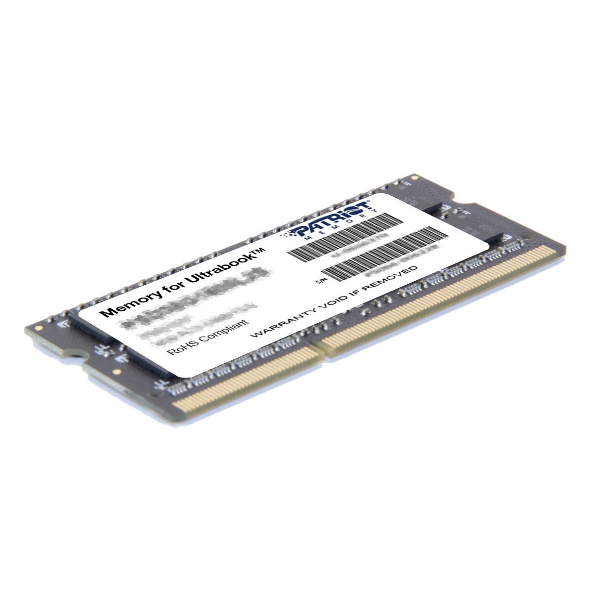 Nešiojamo kompiuterio atmintis „Patriot Signature“ nešiojamojo kompiuterio atmintis, SODIMM, DDR3L, 4 GB, 1600 MHz, CL11 (PSD34G1600L2S)