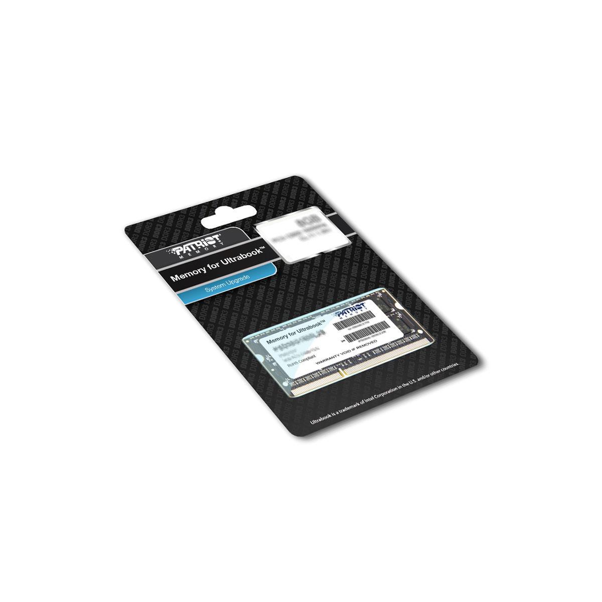 Nešiojamo kompiuterio atmintis „Patriot Signature“ nešiojamojo kompiuterio atmintis, SODIMM, DDR3L, 4 GB, 1600 MHz, CL11 (PSD34G1600L2S)