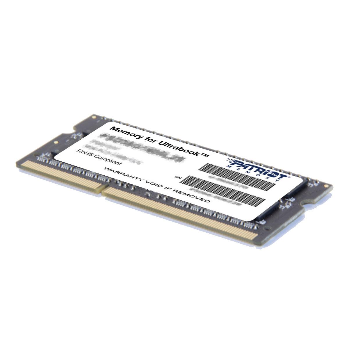 Nešiojamo kompiuterio atmintis „Patriot Signature“ nešiojamojo kompiuterio atmintis, SODIMM, DDR3L, 4 GB, 1600 MHz, CL11 (PSD34G1600L2S)