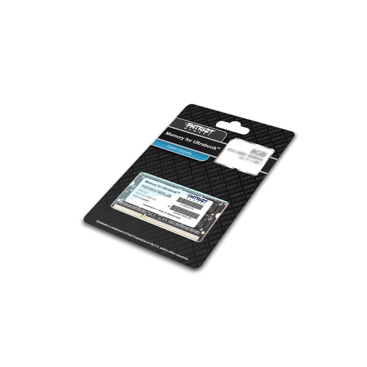 Nešiojamo kompiuterio atmintis „Patriot Signature“ nešiojamojo kompiuterio atmintis, SODIMM, DDR3L, 4 GB, 1600 MHz, CL11 (PSD34G1600L2S)