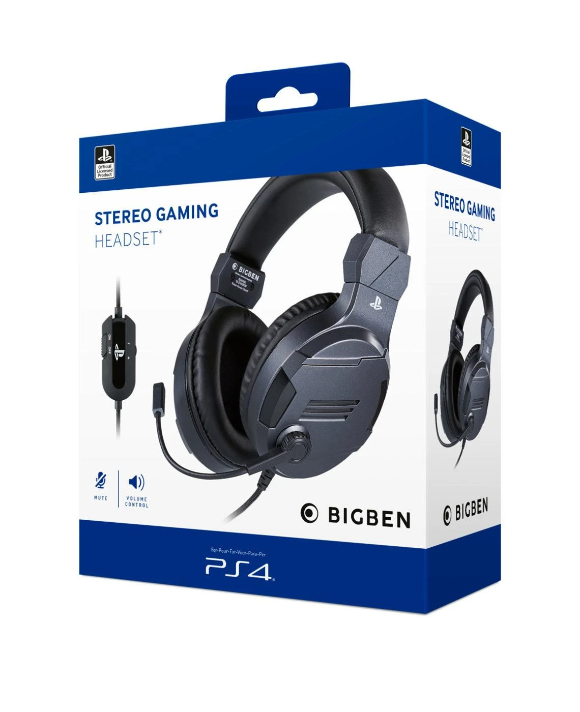 Žaidimų ausinės PS4 V3 Titan, Official Playstation Gaming Headset