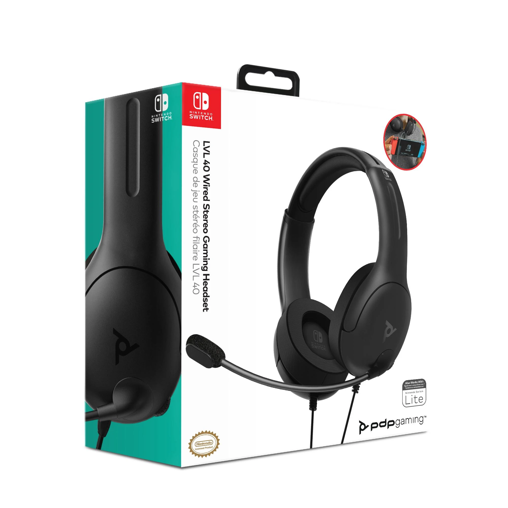 PDP LVL40 laidinės ausinės Nintendo Switch | 3.5mm