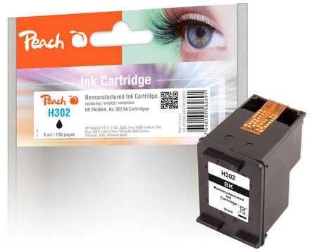 Peach PI300-649 - Pigment-based ink - Juodas - HP - HP DeskJet 1110 HP DeskJet 1112 HP DeskJet 2100 Series HP DeskJet 2130 HP DeskJet 2132 HP DeskJet... - 1 pc(s) - Standard Yield