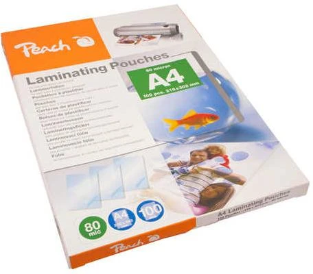 Peach Laminierfolie A4 80mic PP580-02, Folien - glossy, 100 Stck