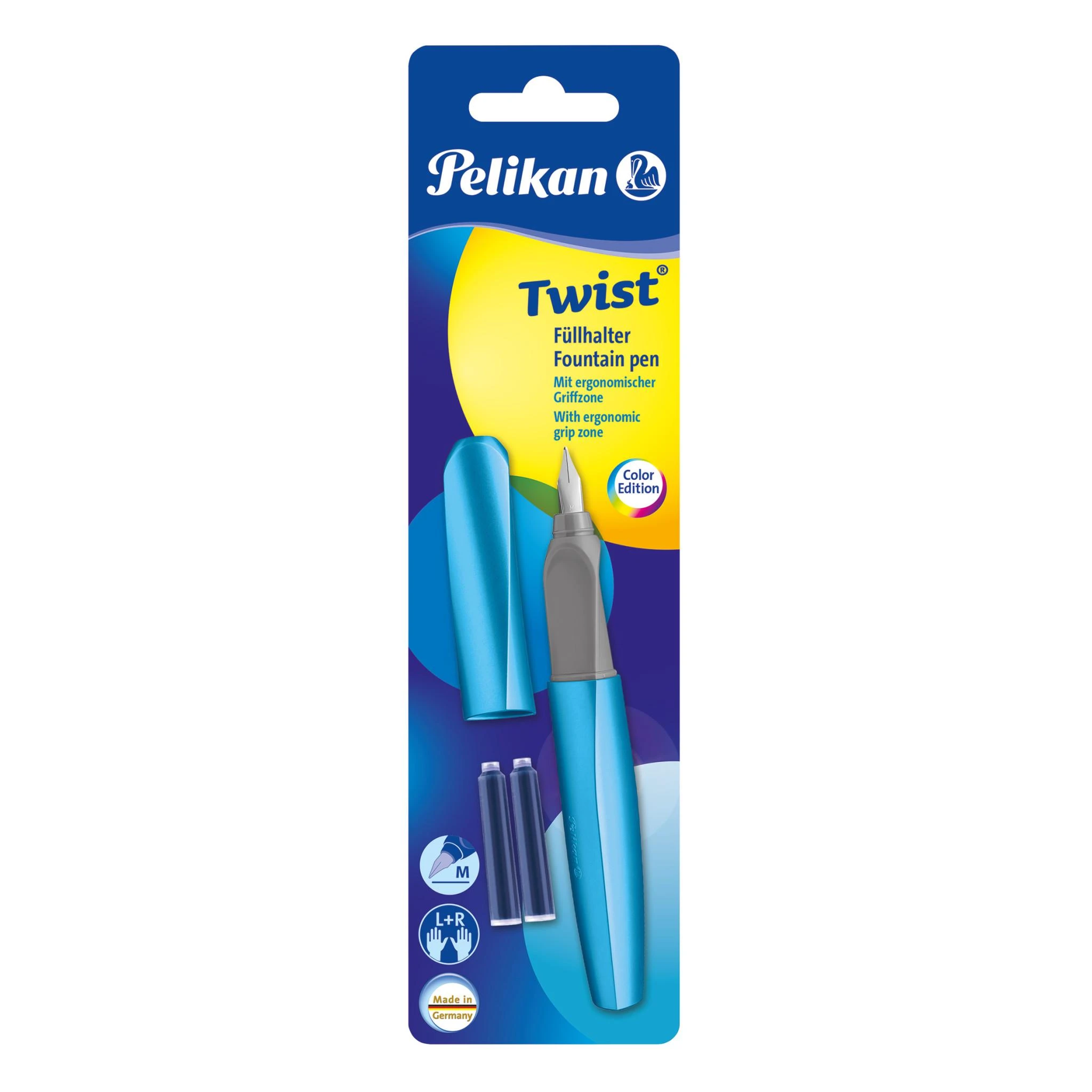 Pelikan Plunksnakotis TWIST P457M šv.mėlynas bli