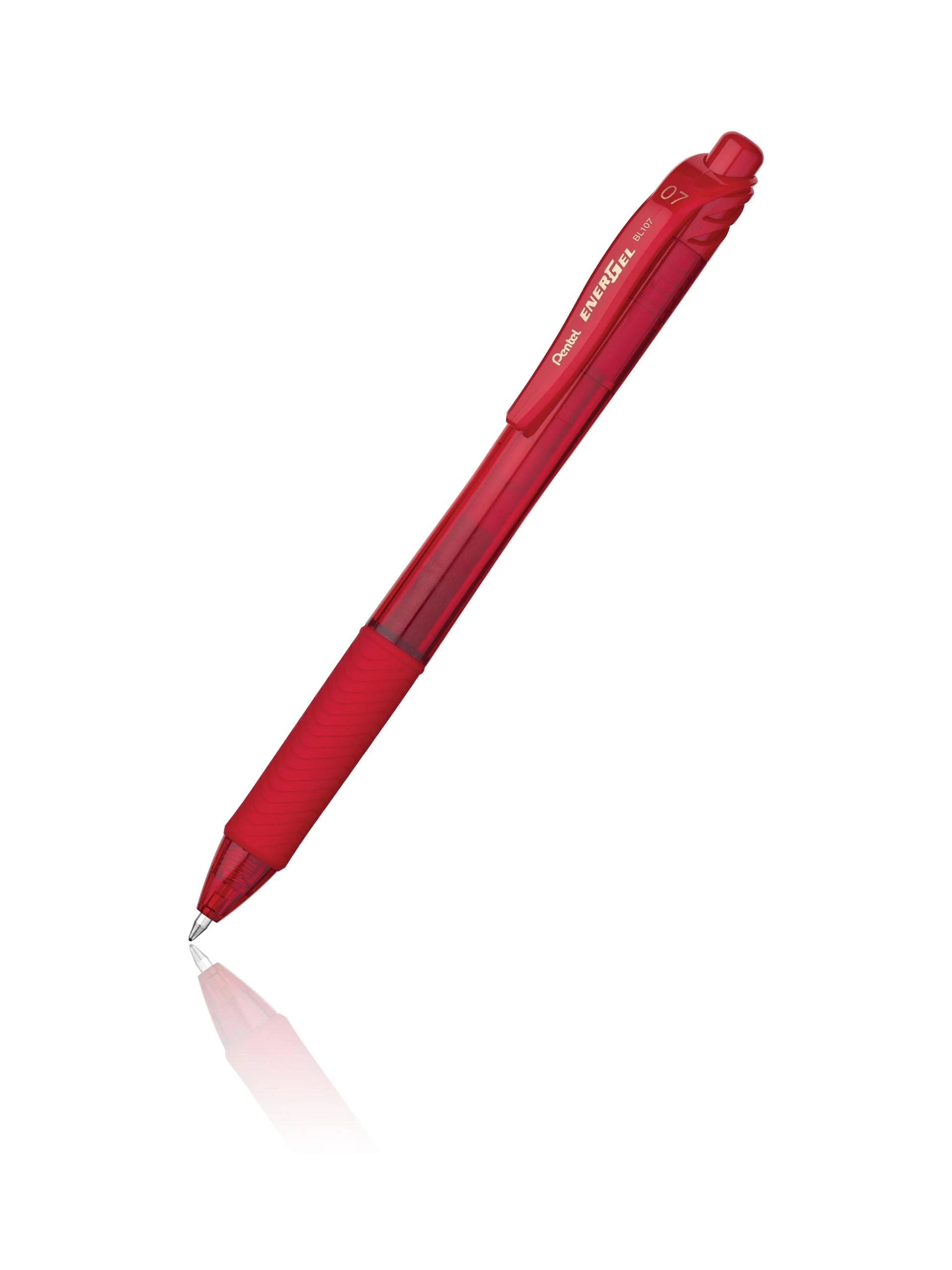 Gelinis rašiklis PENTEL ENERGELX, 0.7 mm., raudona