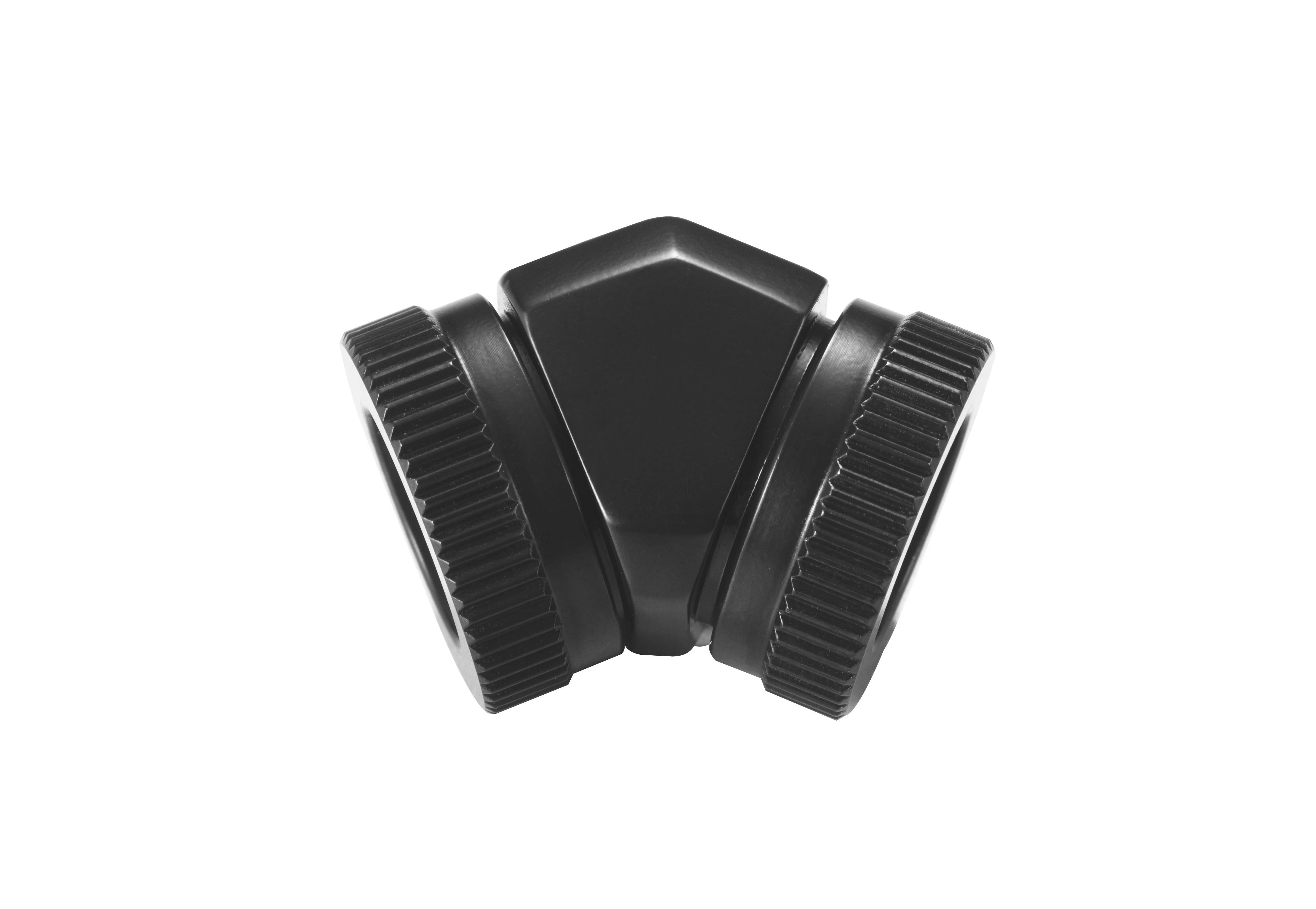 PHANTEKS Hard-Tube Adapteris 2x 12mm 45 degrees – juodas