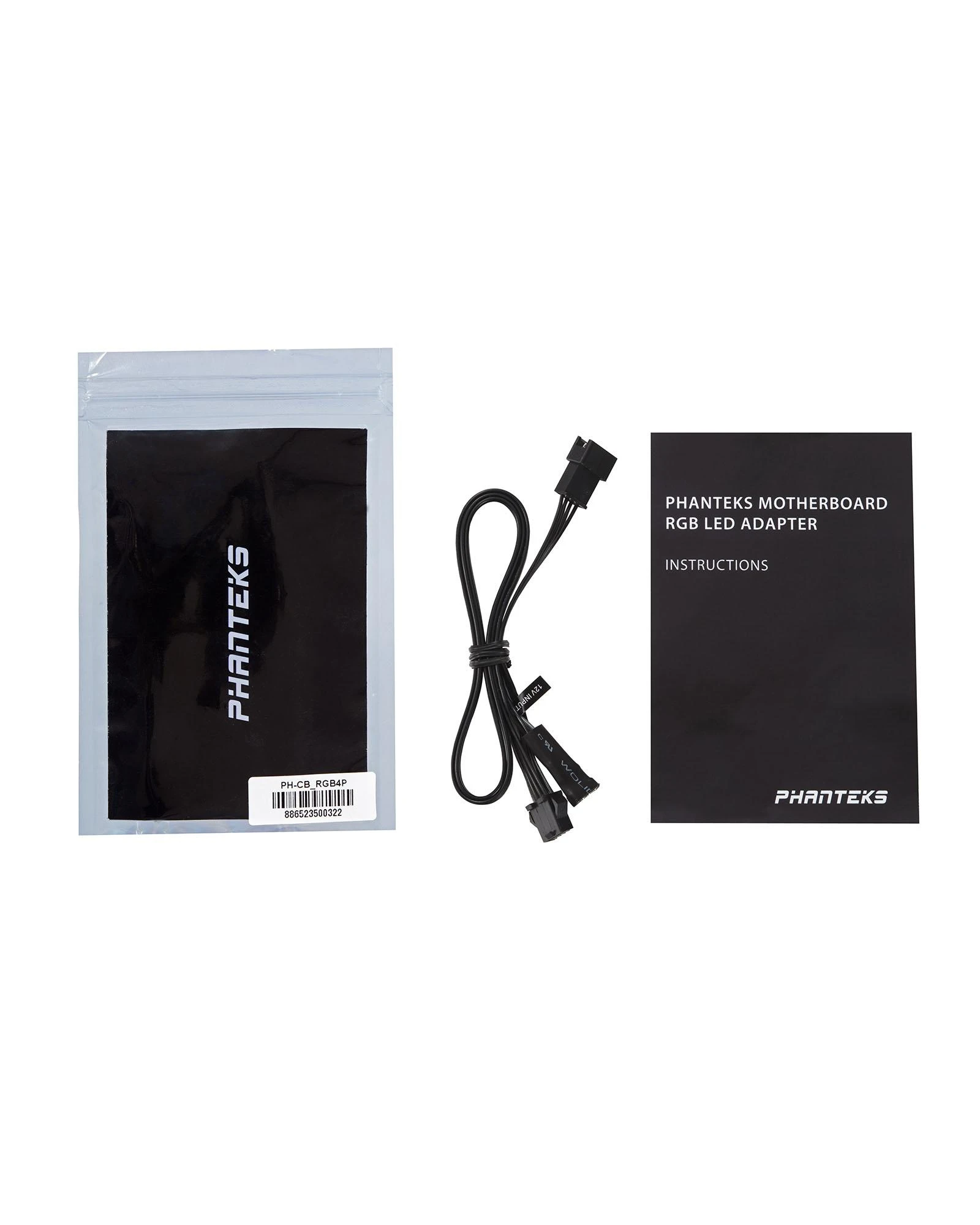 PHANTEKS 4 kontaktų RGB LED adapteris pagrindinėms plokštėms su LED jungtimi