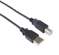 Kabelis USB PremiumCord USB-A - USB-B 2 m Juodas (ku2ab2bk)