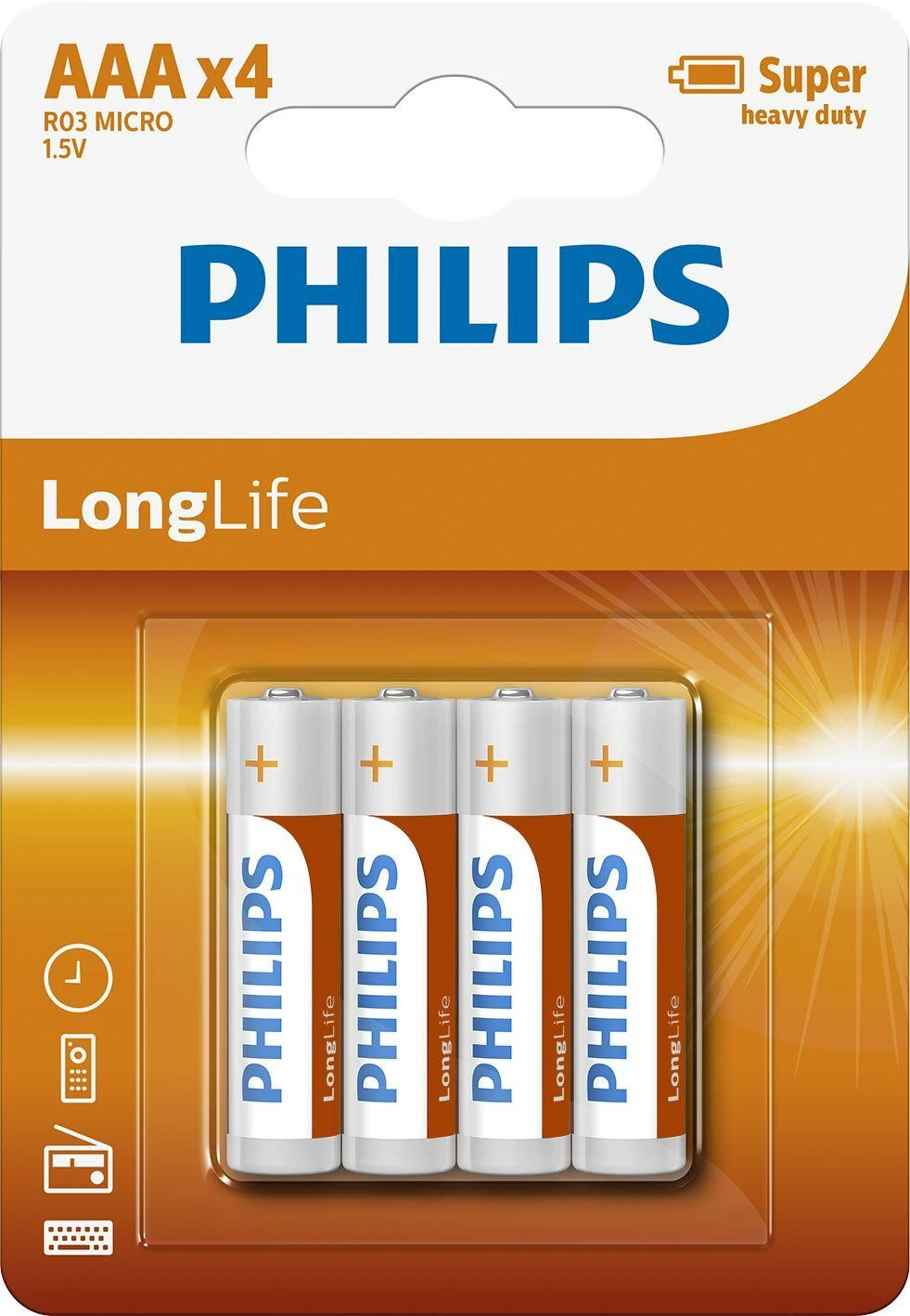 Philips LongLife baterija R03L4B/10