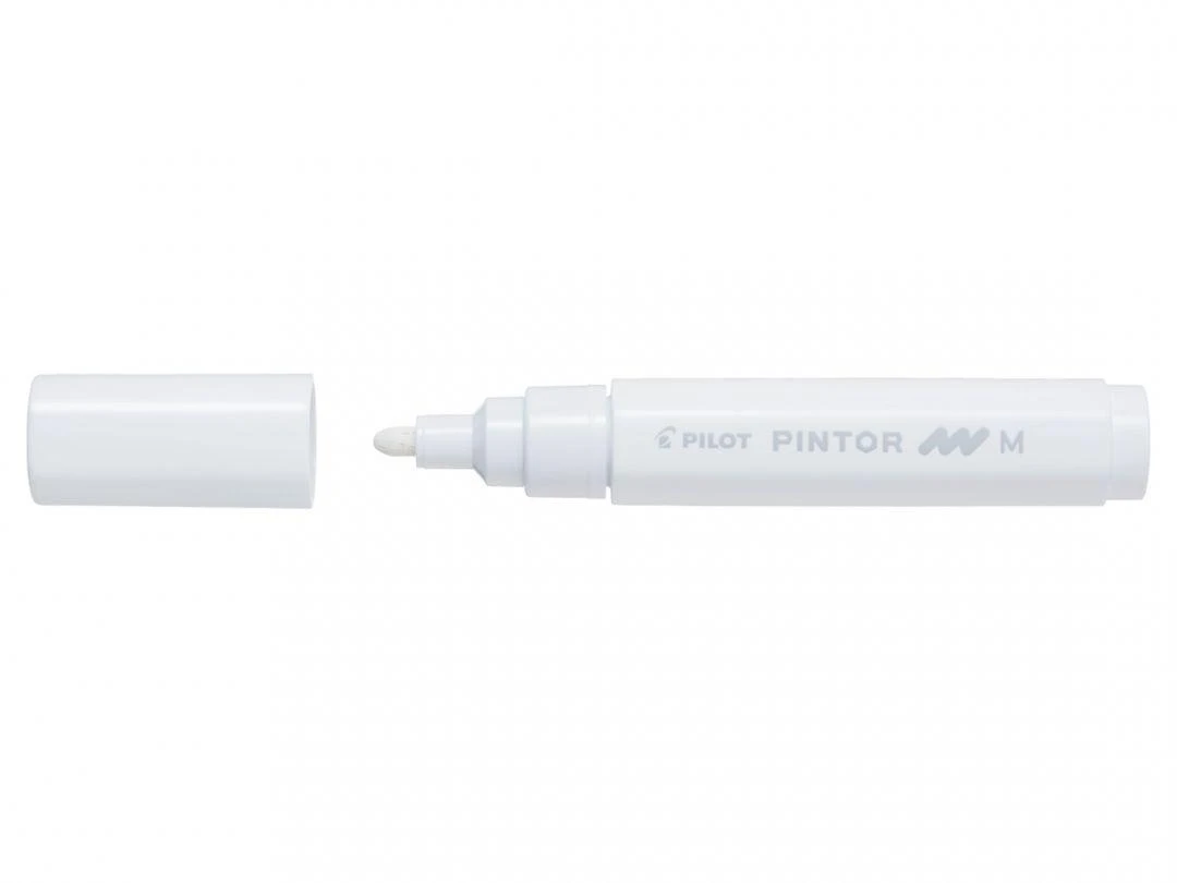 Pilot Pen Permanentinis žymeklis Pultas PINTOR 1.4 mm, apvali galvutė, balta sp.