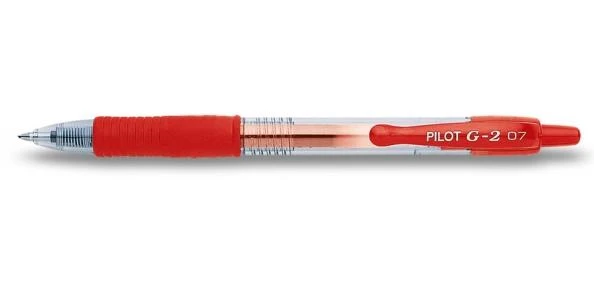Pilot Pen Gelinis rašiklis Pilot G-2 0,7 mm, raudona