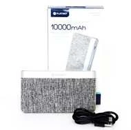 Platinet maitinimo blokas 10000mAh Audinys braided LiPo 2.1A, šviesiai pilkas (44243)