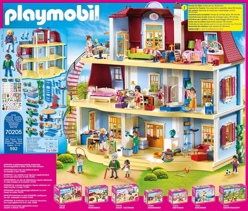 Playmobil lėlių namelis 70205 Didelis lėlių namelis