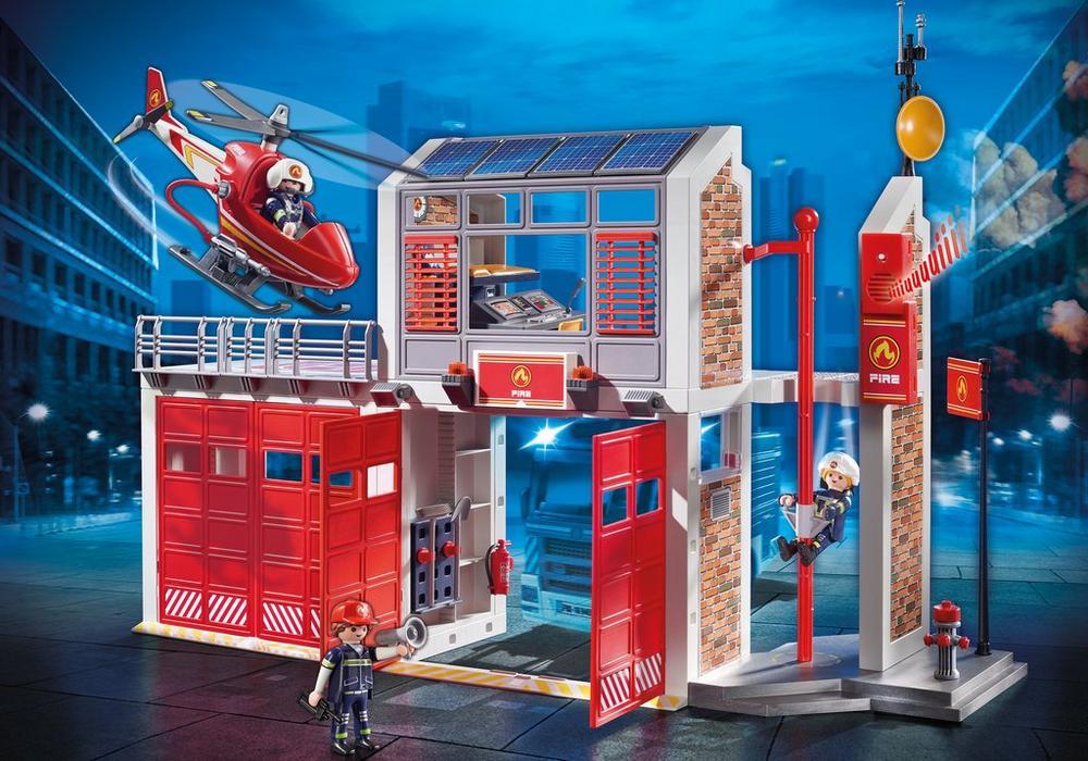 PLAYMOBIL CITY ACTION Ugniagesių gaisrinė su kopėčiomis, 9463