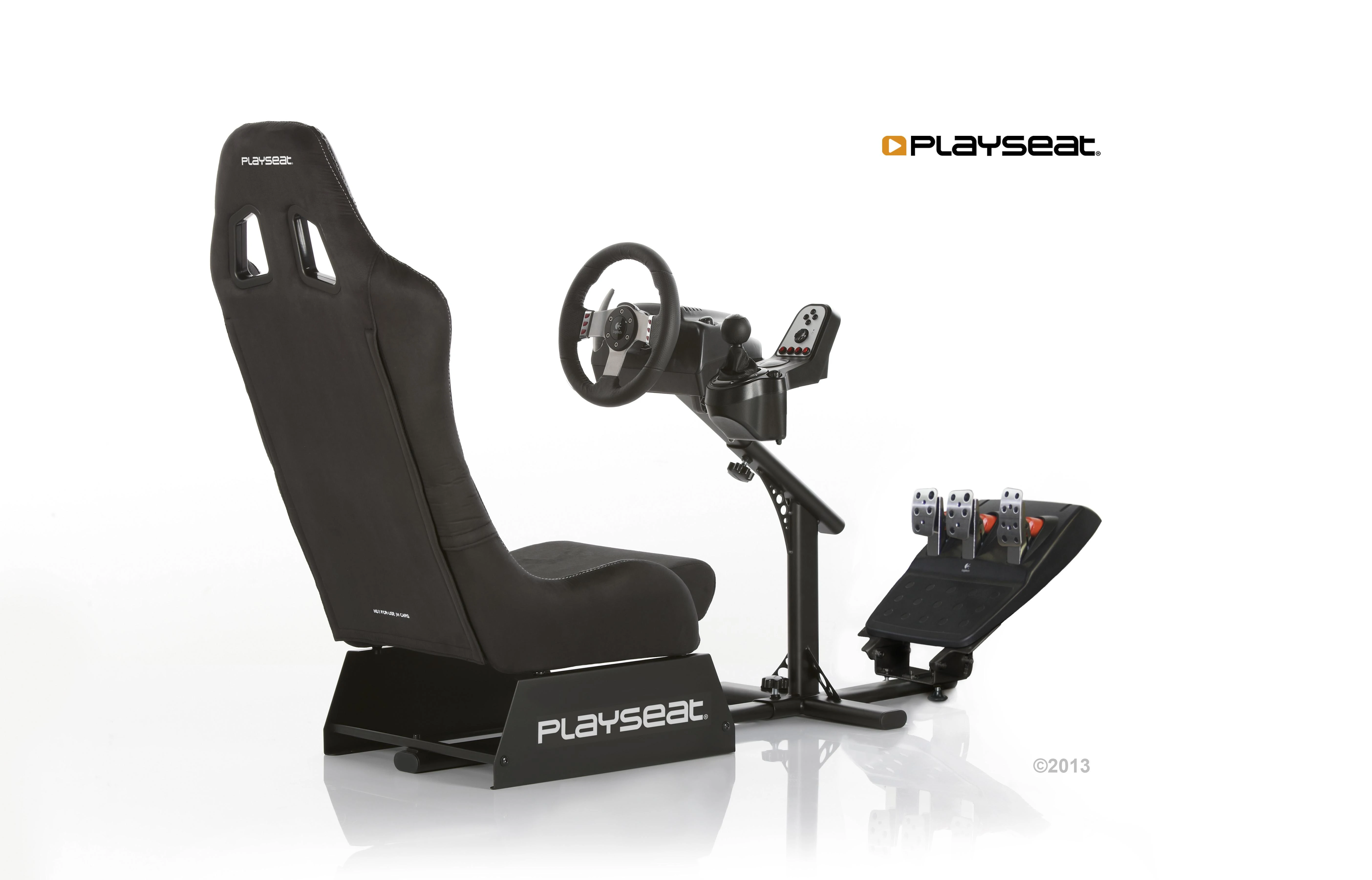 Žaidimų kėdė lenktynėms Playseat Evolution Alcantara, Juoda