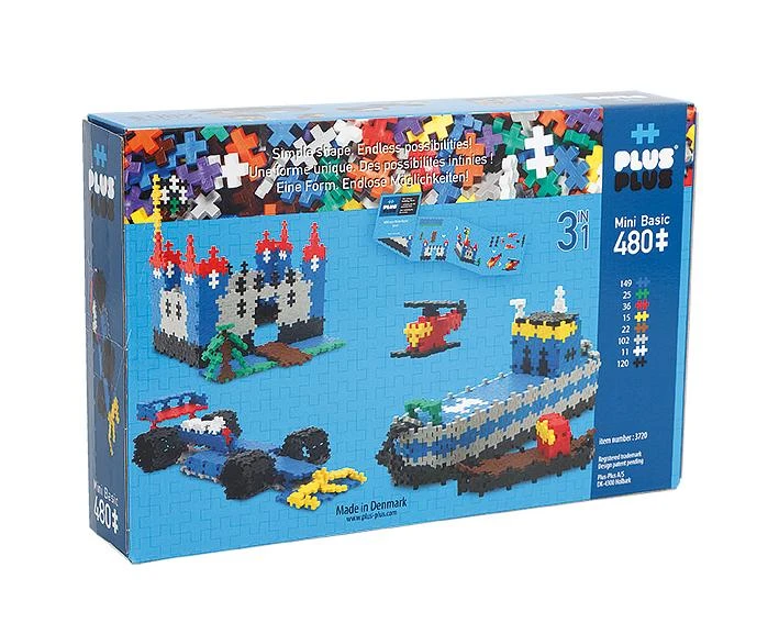 PLUS PLUS konstruktorius Basic 480, 3in1, 3720