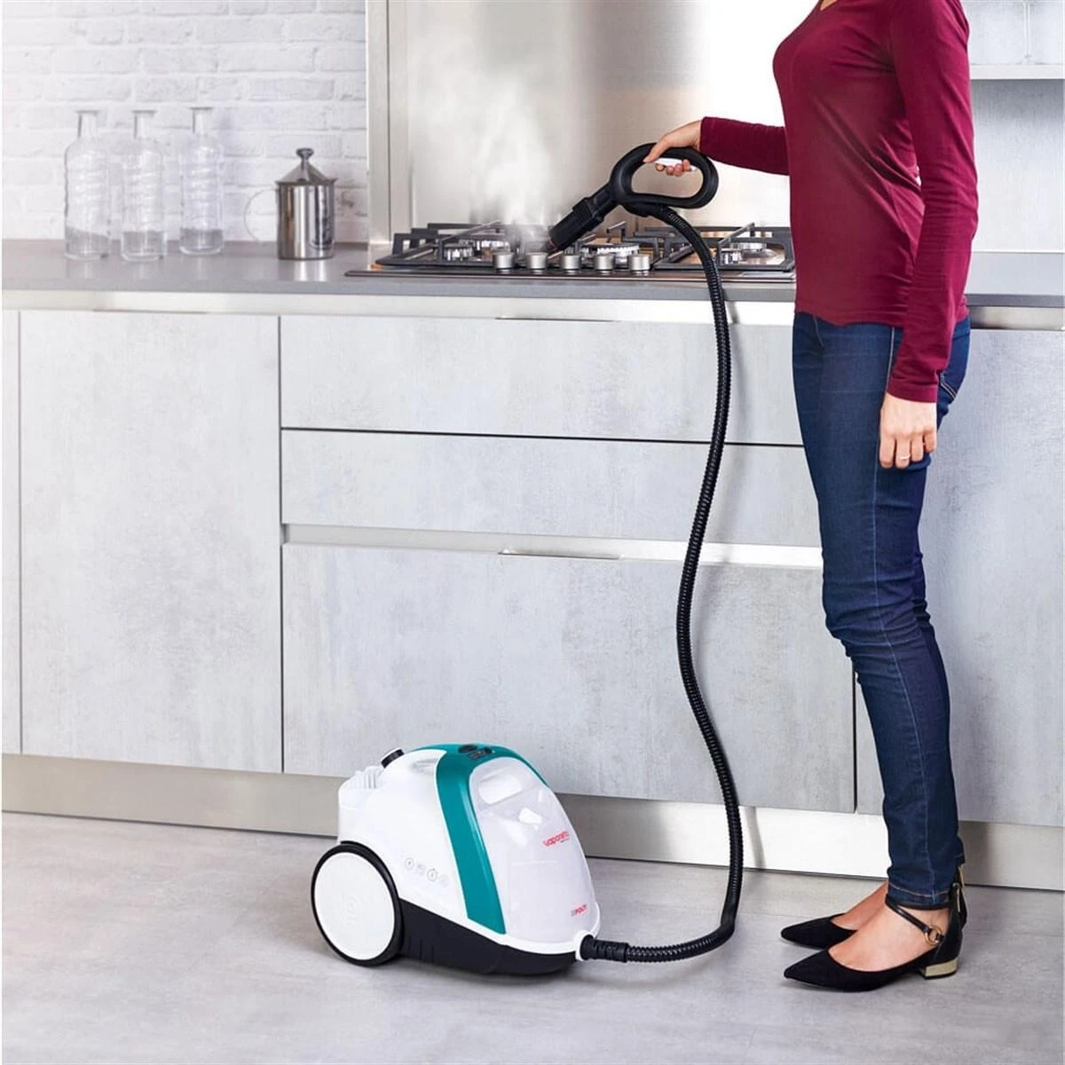 Polti | Garų valytuvas | PTEU0277 Vaporetto Smart 100_T | Galia 1500 W | Garų slėgis 4 bar | Vanduo bako talpa 2 L | Baltas
