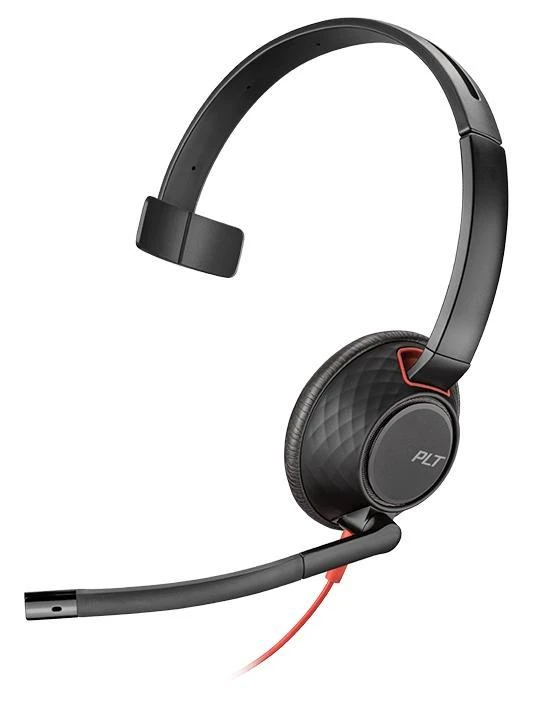 Poly Blackwire C5210 ausinės su mikrofonu
