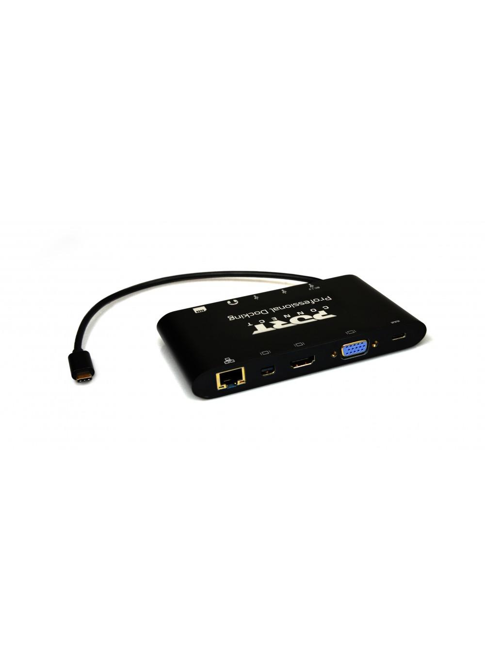 PORT DESIGNS DOKINGAS C TIPO TRAVEL 1 X 4K ++ Ethernet LAN (RJ-45) jungtys 1, VGA (D-Sub) jungtys 1 kiekis, USB 3.0 (3.1 Gen 1) jungtys 3 kiekis, HDMI jungtys 1 kiekis, USB 3.0 ( 3.1 Gen 1) C tipo jungtys 1 kiekis