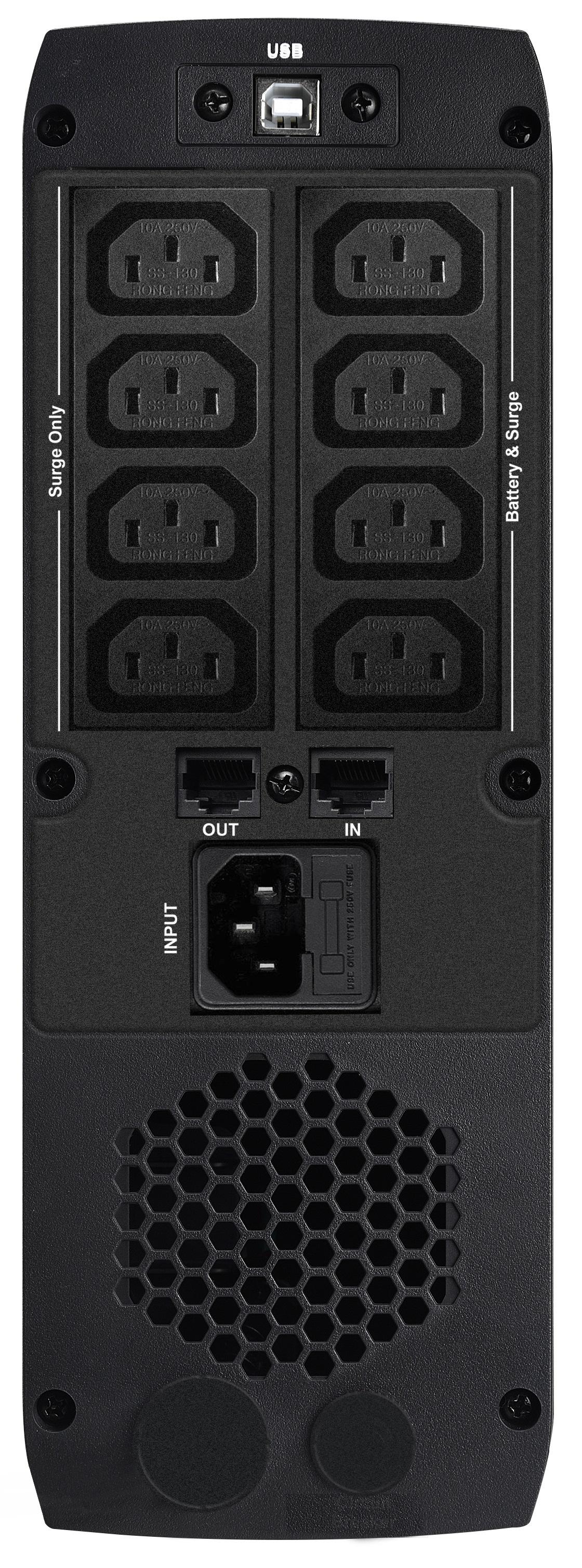 POWER WALKER UPS Line-Interactive CSW 1200 VA 8x IEC Out RJ11/RJ45 įvestis / išvestis USB 2x USB įkroviklis