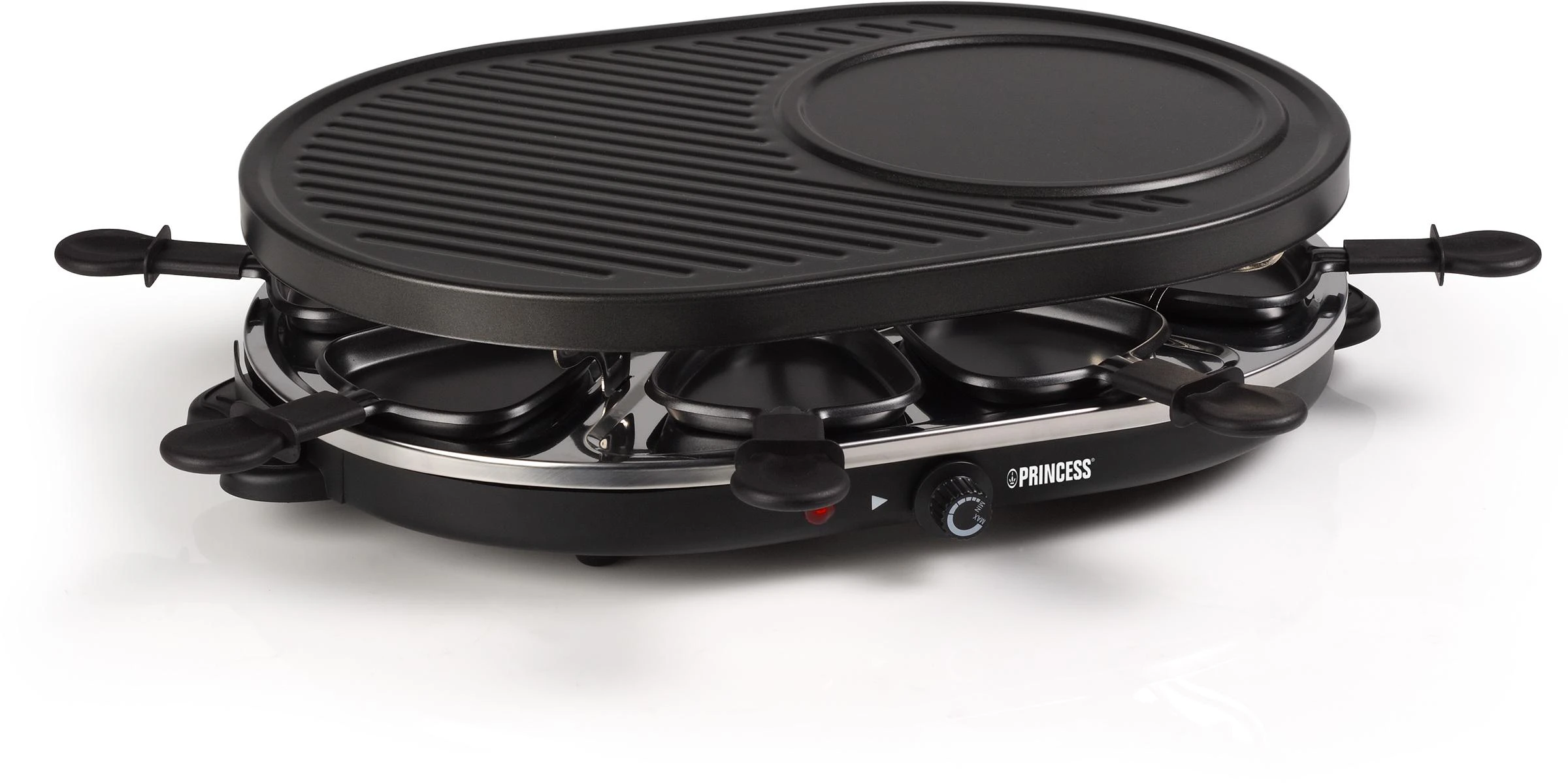 Princess 162700 8 žmogus (žmon.) Juoda, Nerūdijančiojo plieno 1200 W