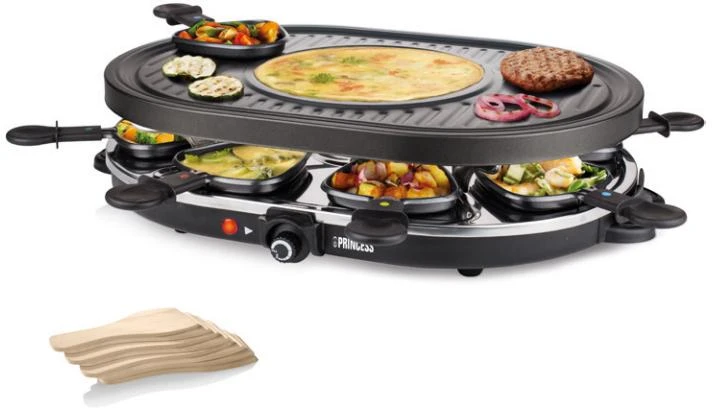Princess 162700 8 žmogus (žmon.) Juoda, Nerūdijančiojo plieno 1200 W