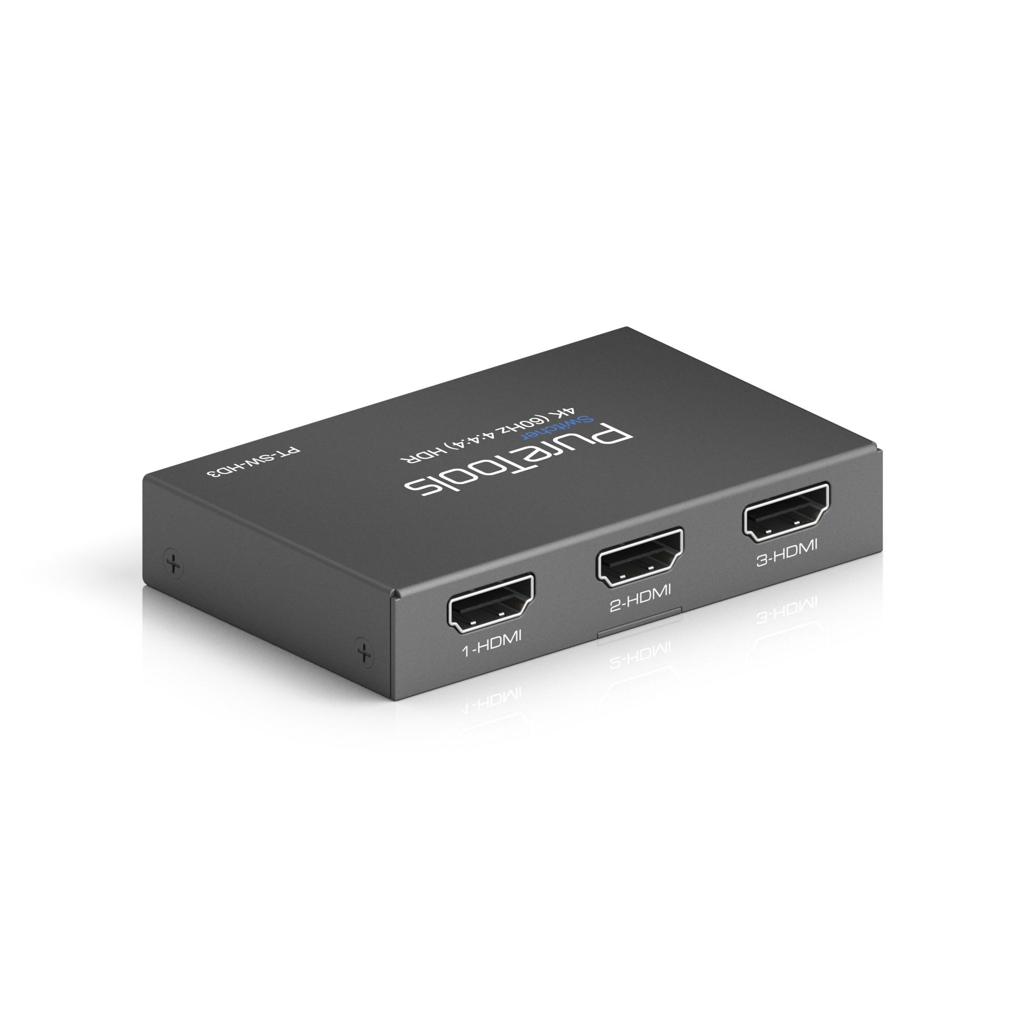 PureLink PureTools – HDMI jungiklis 3x1, 4K (60Hz 4:4:4) + HDR