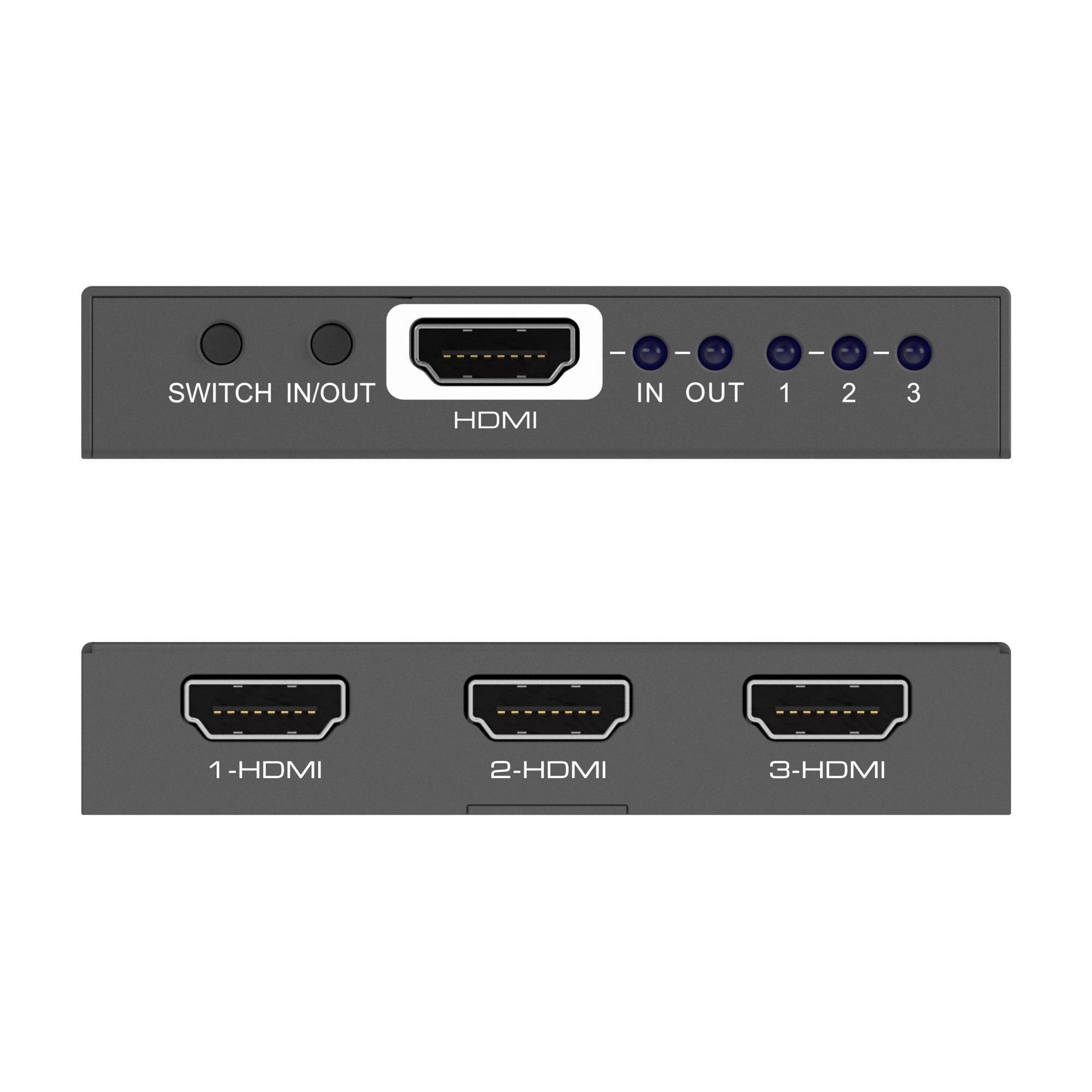 PureLink PureTools – HDMI jungiklis 3x1, 4K (60Hz 4:4:4) + HDR