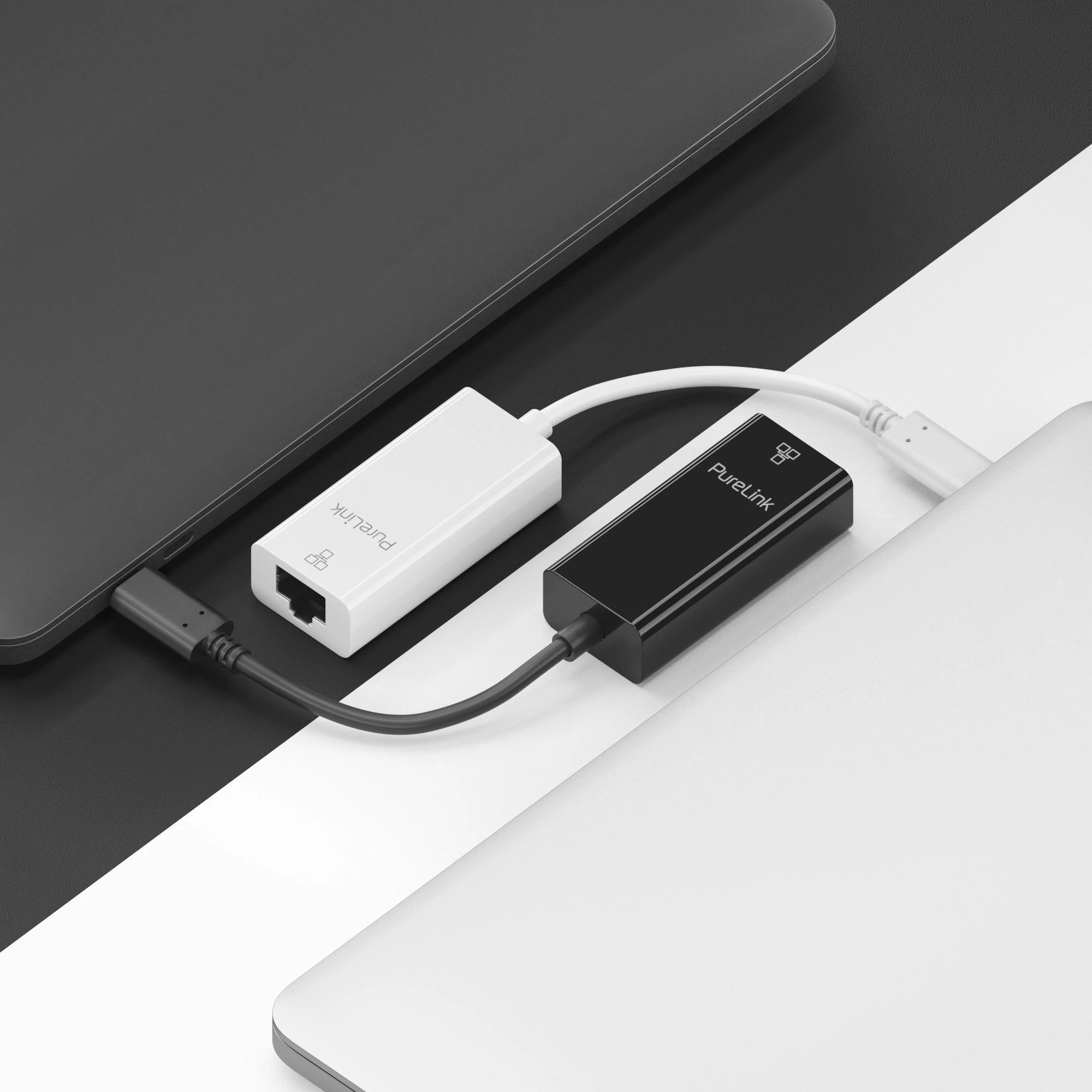 PureLink USB-C į Ethernet adapteriai komplekte