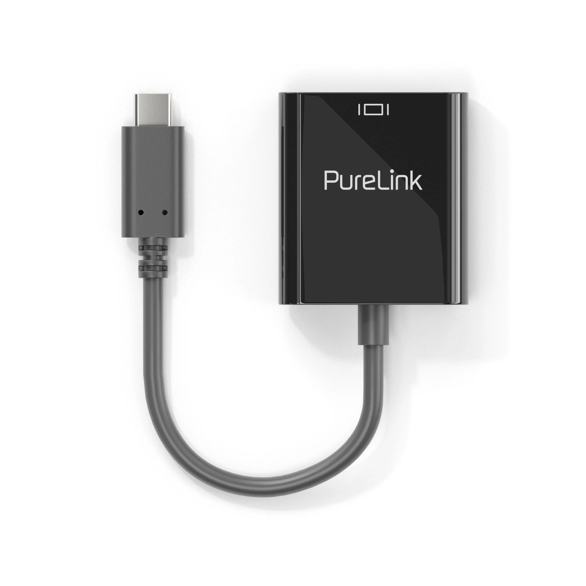PureLink USB-C į HDMI adapteris – juodas korpusas