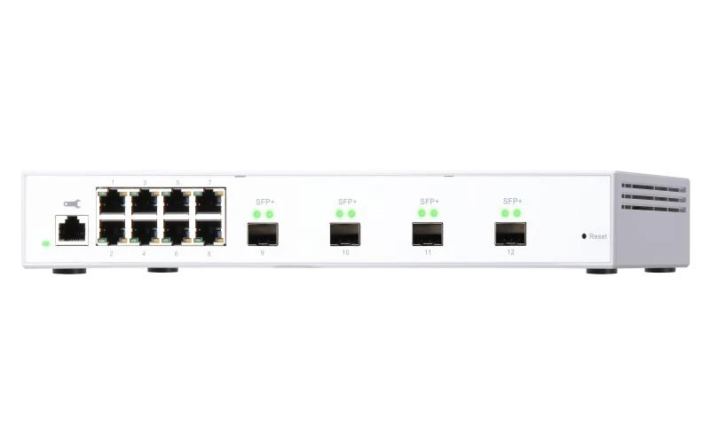 Šakotuvas Qnap Systems QNAP QSW-M408S 8 prievadas 1 Gbps 4 prievadas 10 GbE SFP+ žiniatinklio valdomas jungiklis