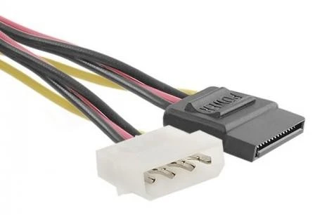 QOLTEC 27618 Qoltec Adapteris cable 20cm POWER MOLEX/2xSATA