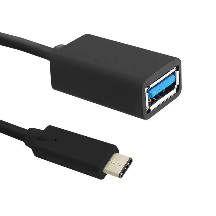 „Qoltec“ USB 3.1 C tipo vir. – USB 3.0 A tipo judesio kabelis, 0,25 m